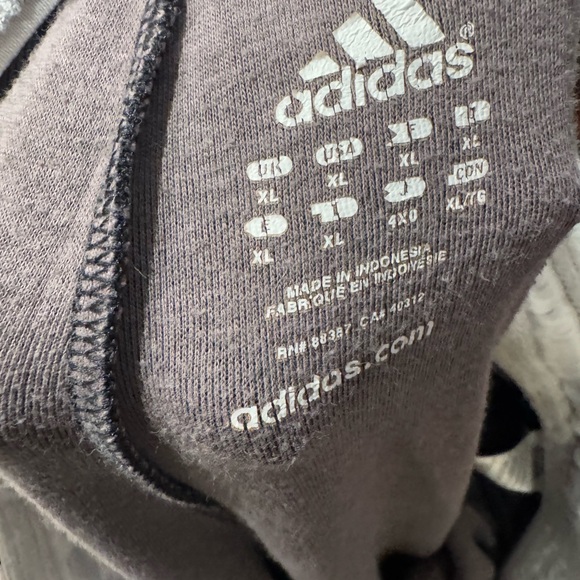 Adidas Black Track Pants with White Stripes - Picture 7 of 8